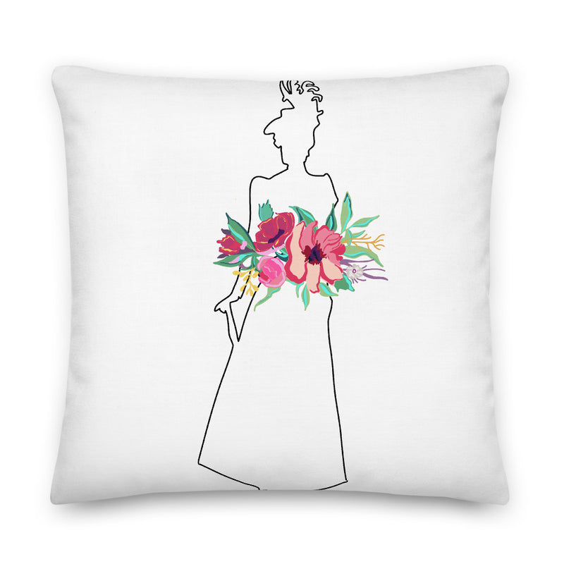The Lady Decorative Throw Pillow - Artski&Hush