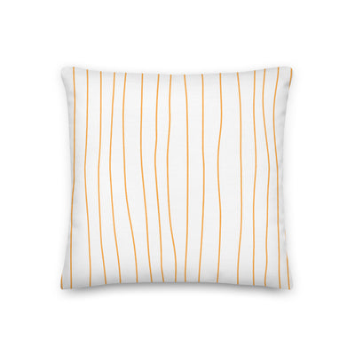 Spring Tangerine Stripes Decorative Throw Pillows - Artski&Hush