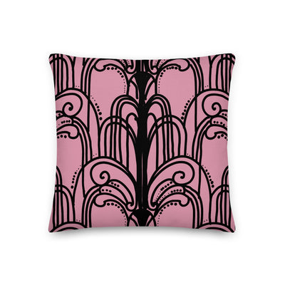 1940's Pink Lady Cocktail Decorative Throw Pillow - Artski&Hush
