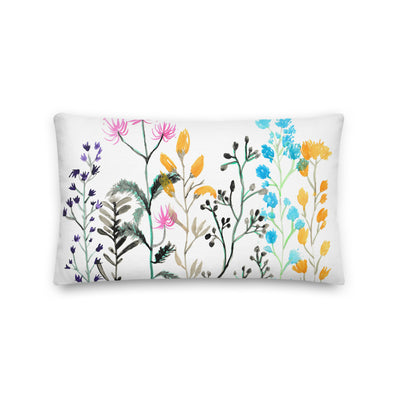 Floral Medley Watercolor Decorative Throw Pillows - Artski&Hush