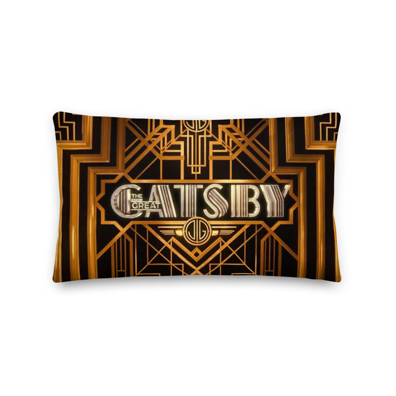 Golden Gatsby Decorative Lumbar Throw Pillow - Artski&Hush