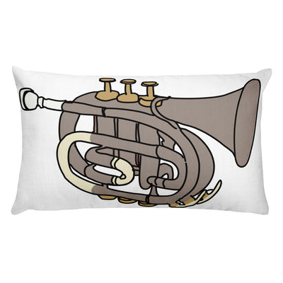 Trumpet Decorative Throw Pillow - Artski&Hush