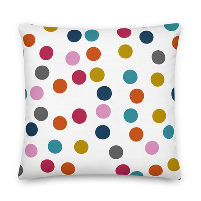 Colorful Polkas Decorative Pillow - Artski&Hush