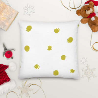 Golden Dots Decorative Throw Pillows - Artski&Hush