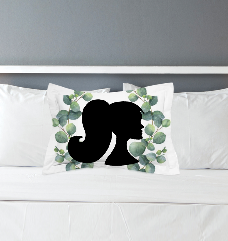 Eucalyptus Silouette Pillow Sham - Artski&Hush