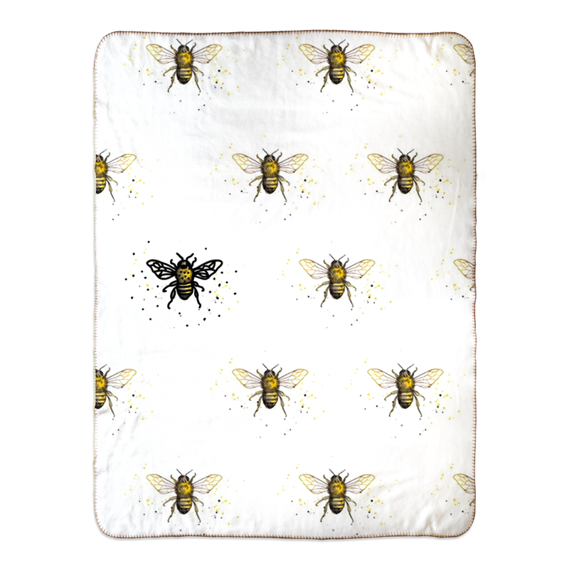Bee the One Fleece Sherpa Blankets - Artski&Hush