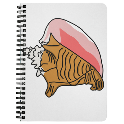 Conch Shell Spiral Notebook - Artski&Hush