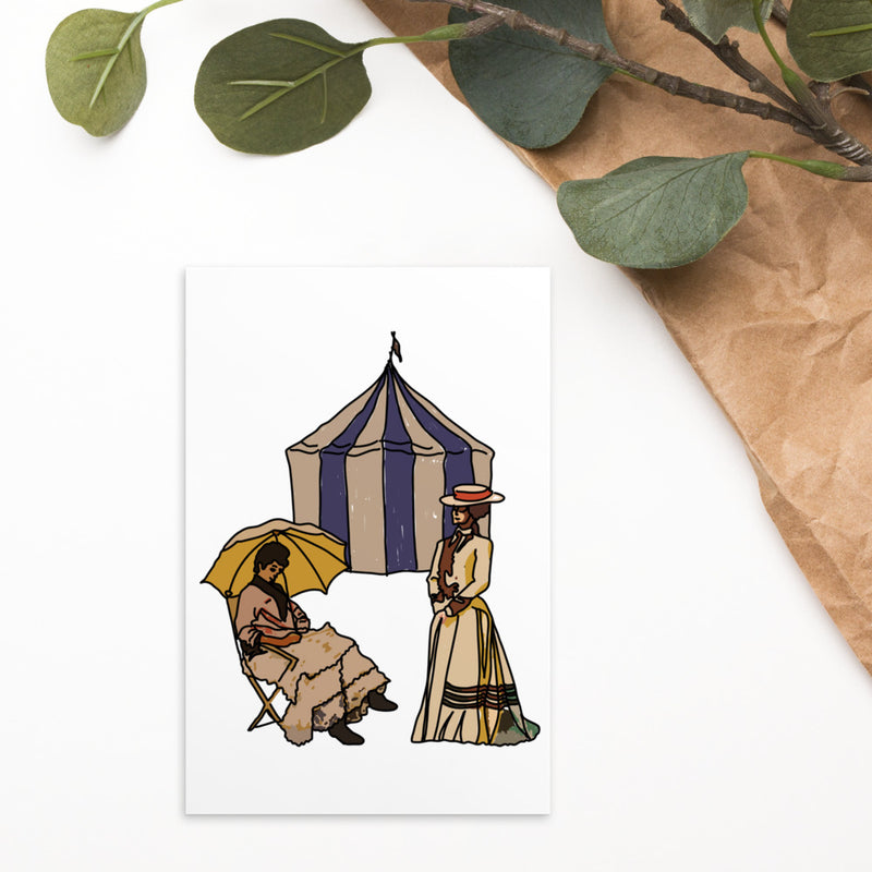 Ladies at the Tent Postcard - Artski&Hush