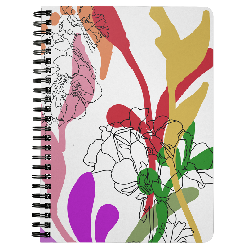 Friendly Flora Spiral Notebook - Artski&Hush