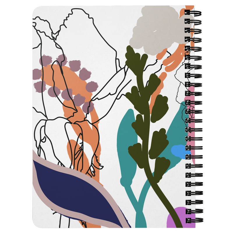 Friendly Flora Spiral Notebook - Artski&Hush
