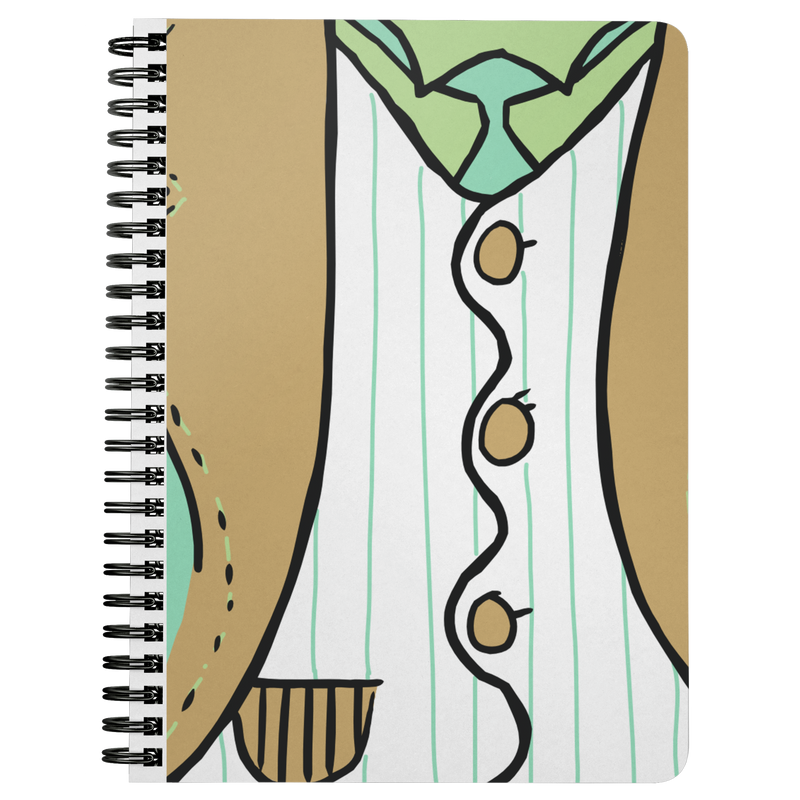 Spring Vestie Spiral Notebook - Artski&Hush
