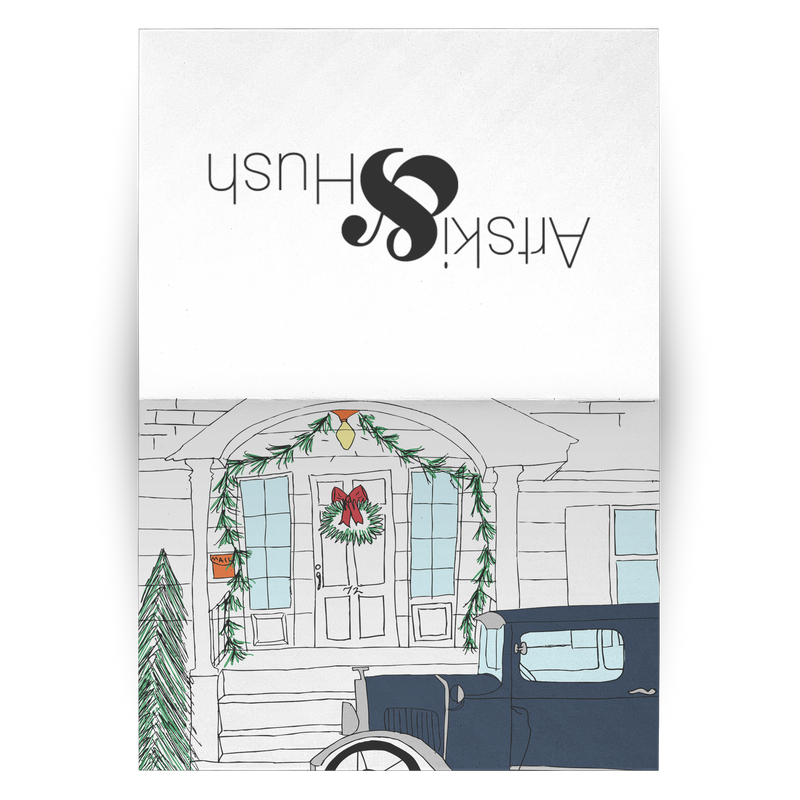 Home for Christmas Christmas Card - Artski&Hush